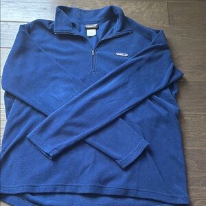Patagonia Blue Zip Up Sweater